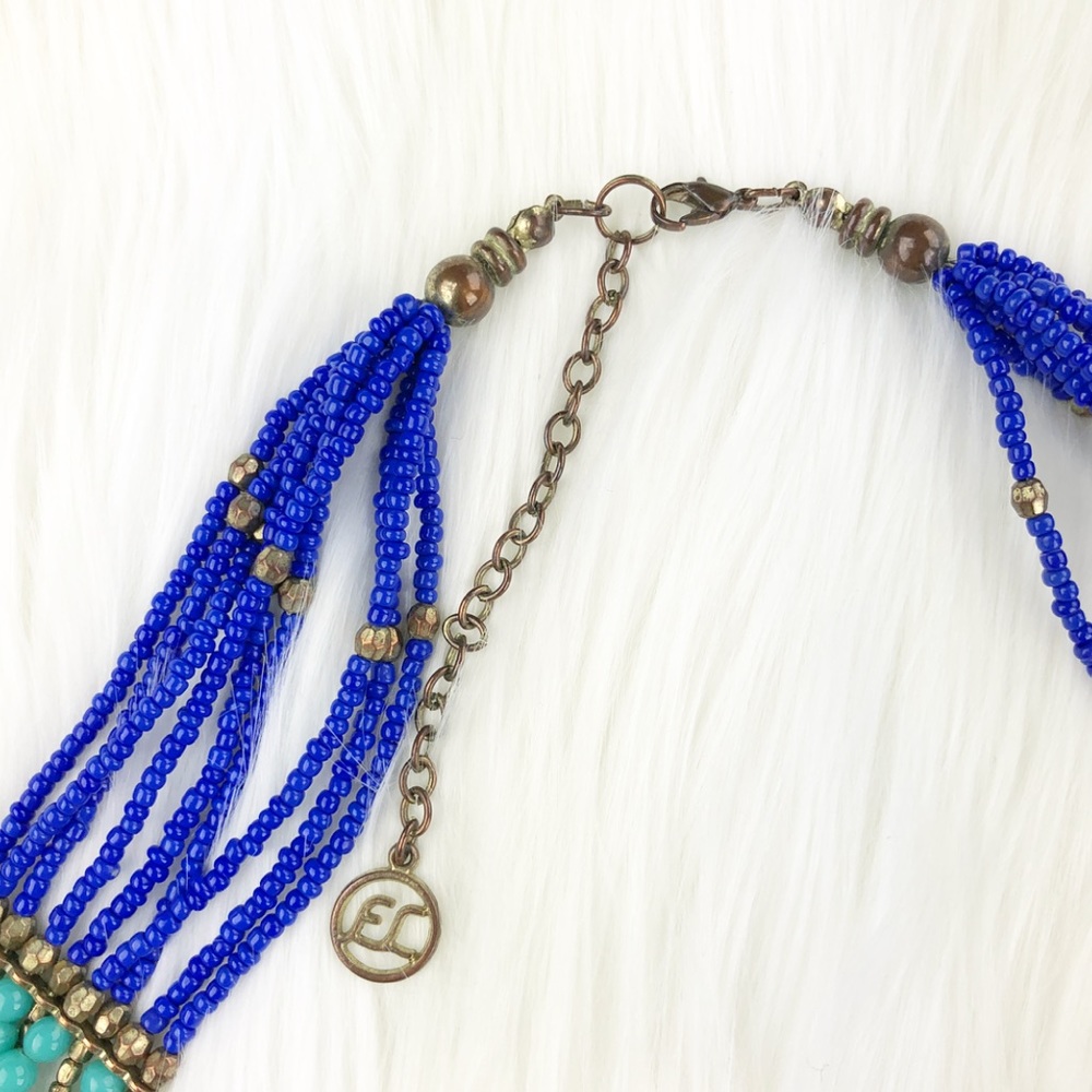 Shades of Blue Necklace - Picture 4 of 6